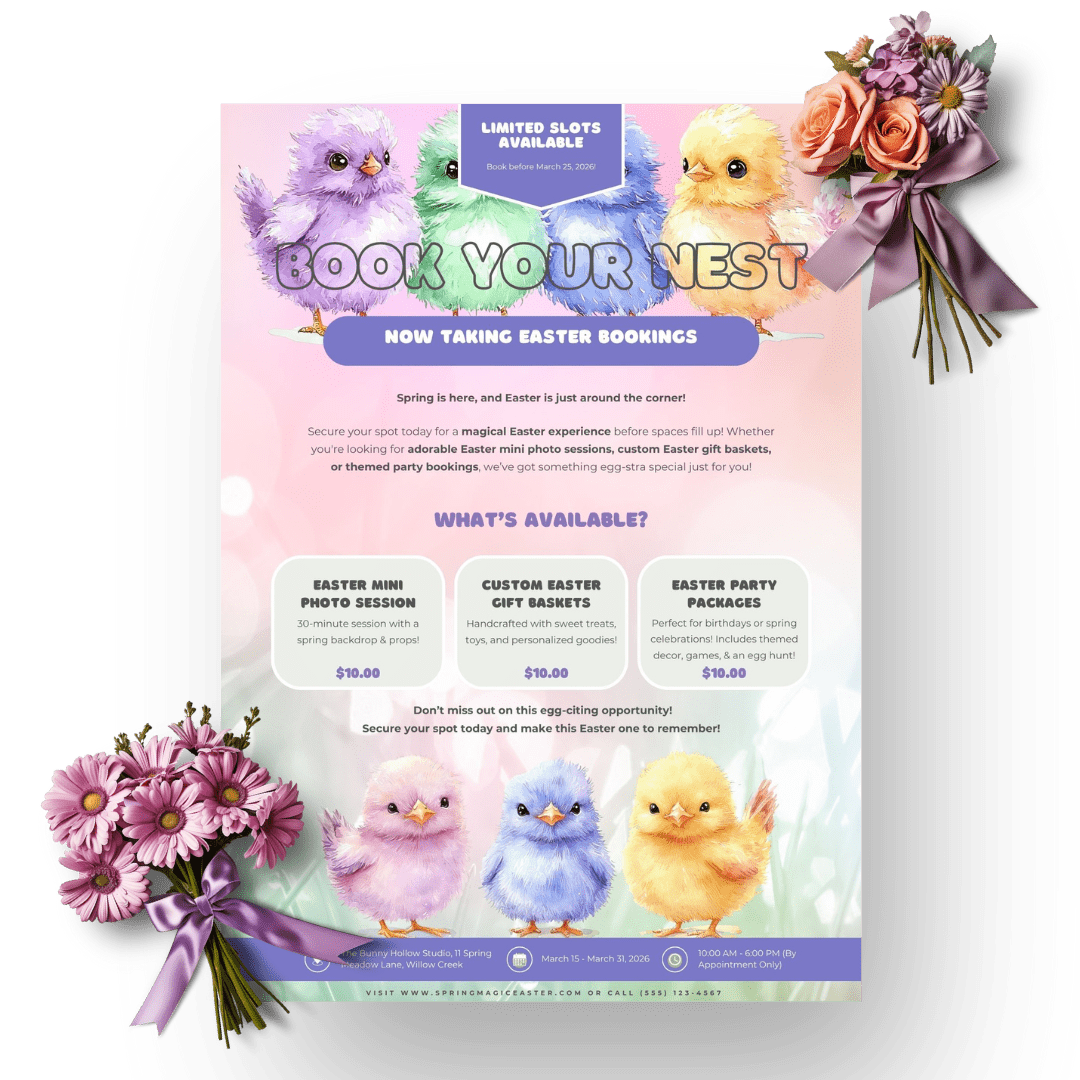 Editable printable planner template for Etsy sellers