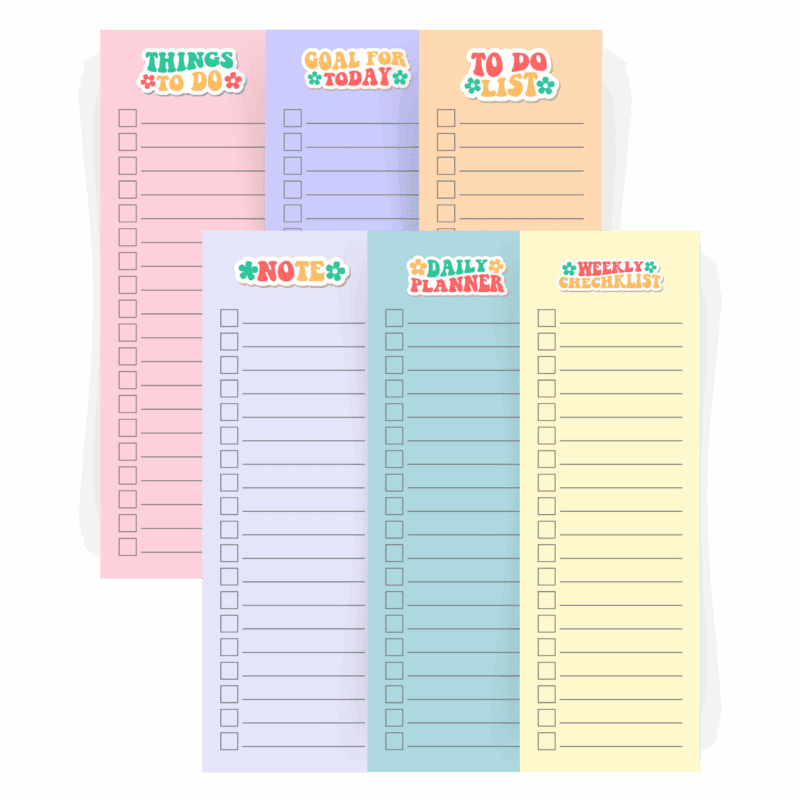 Bookmark to do list being used in an open planner