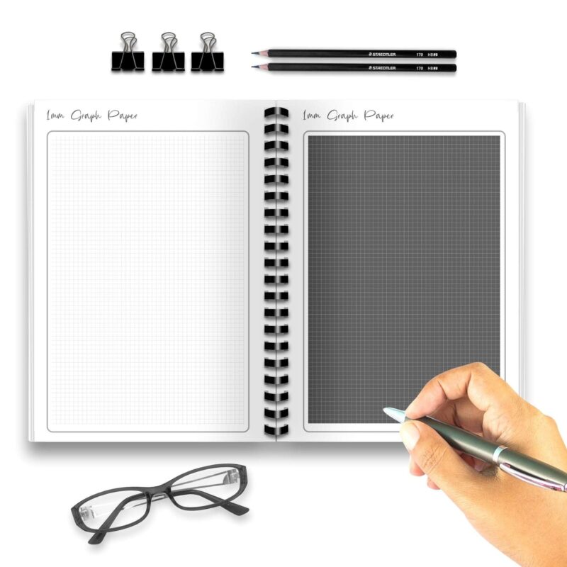 Artist creating detailed illustration on printable graph paper
