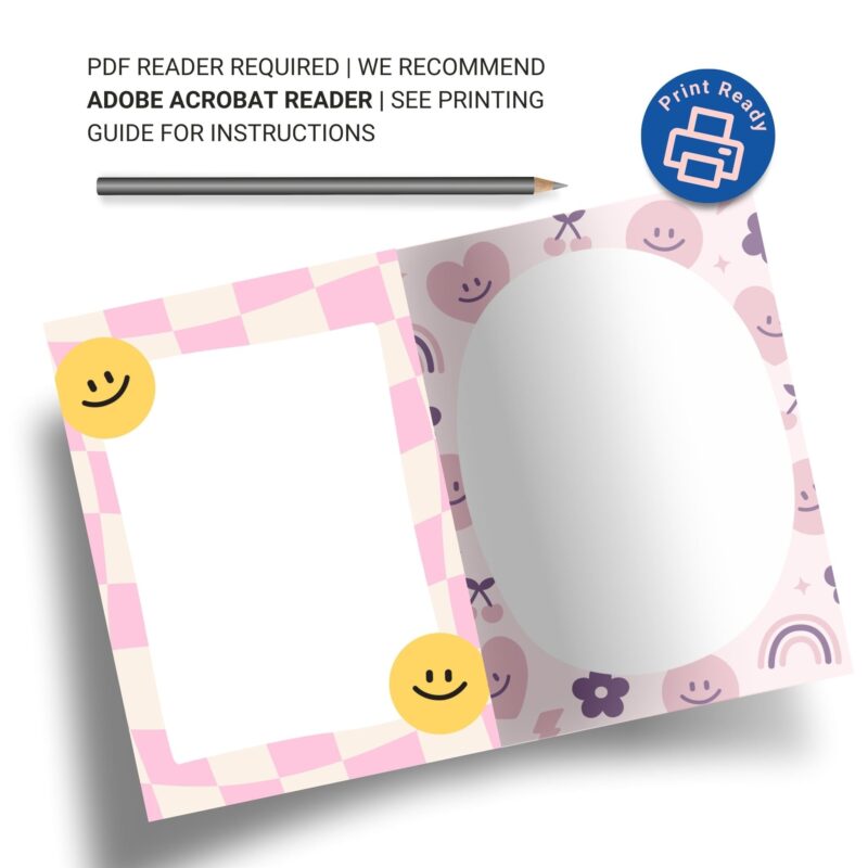 Printable A5 notepad for planners