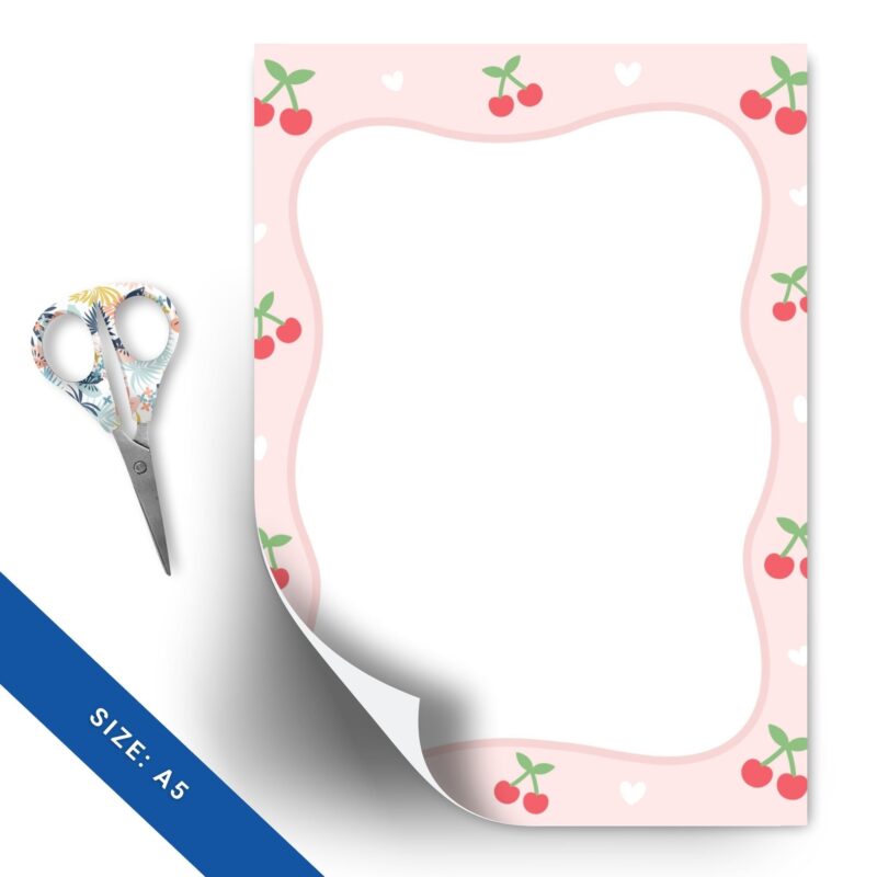 A5 printable planner notepad with cute designs