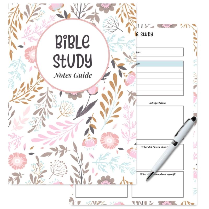 A5 scripture journal with prayer and reflection sections