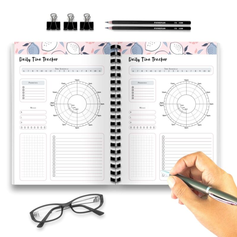 Printable daily planner insert for productivity
