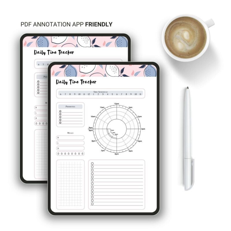 A5 Daily Planner Insert | Printable Time Tracker & Productivity PDF - Image 7