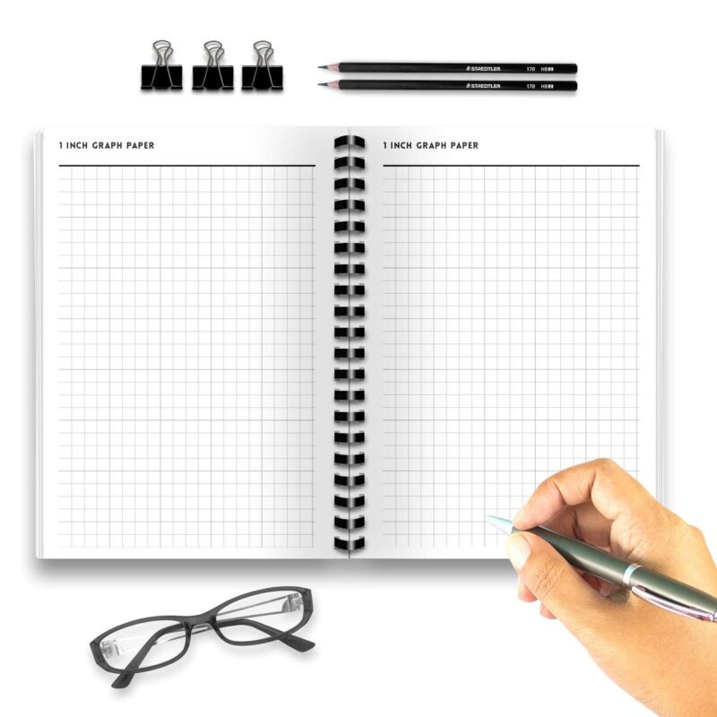1 inch graph paper printable sheet with clean grid lines for precise drawing