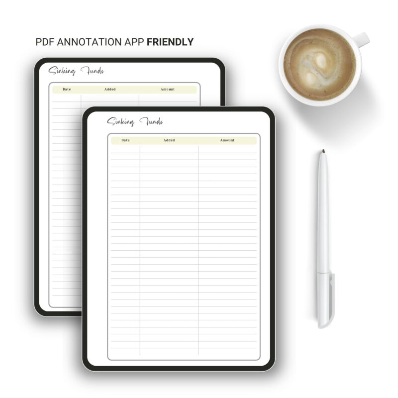 Stress-Free Budgeting Using Sinking Funds Planner Insert