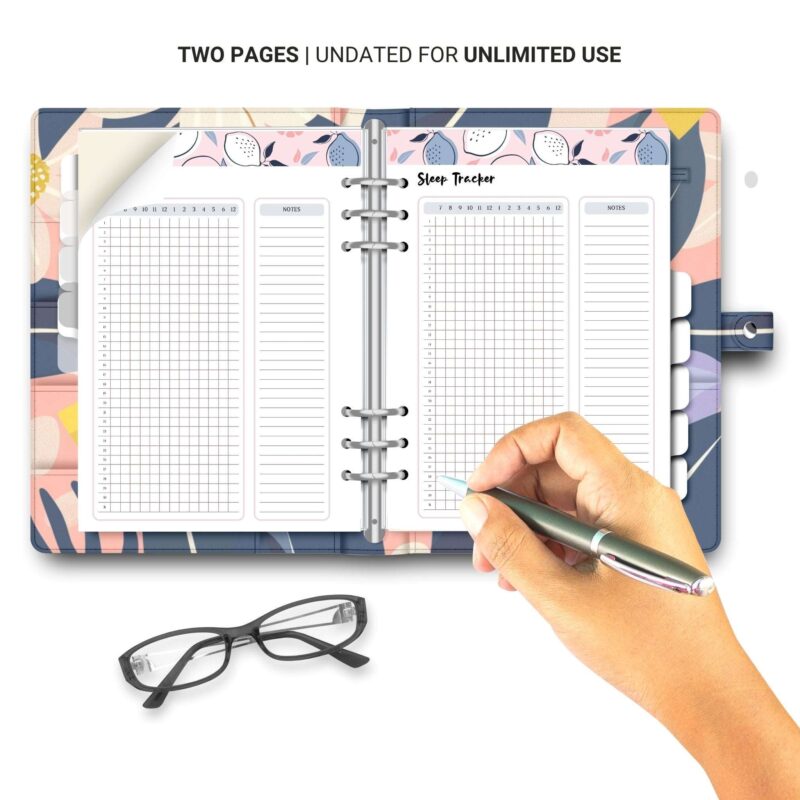 A5 Sleep Tracker Insert for Better Rest