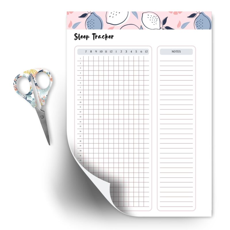A5 Sleep Tracker Insert for Better Rest