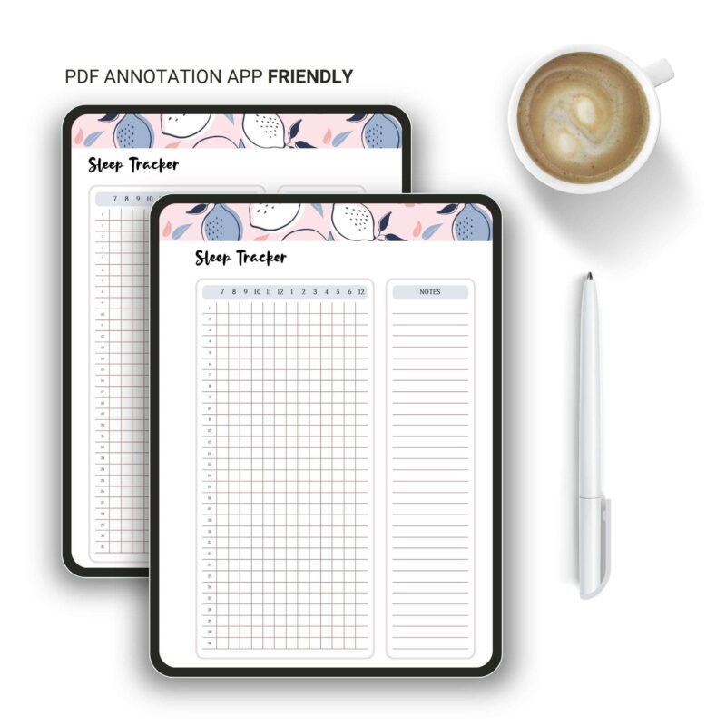 Sleep Tracker Printable – A5 Planner Insert for Better Rest - Image 7