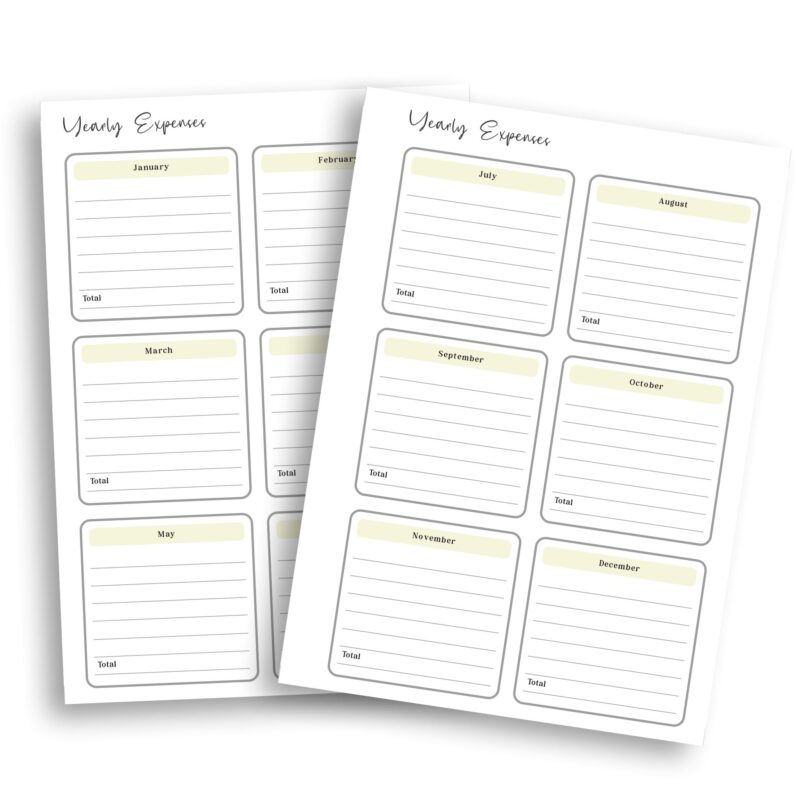 Printable Budget Tracker for A5 Planners