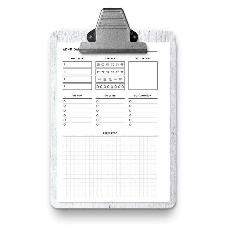 ADHD Daily Planner Printable – A5 PDF for Focus & Productivity - Image 5