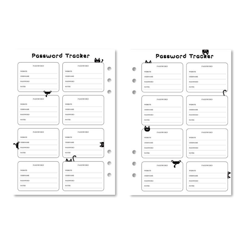 A5 Password Journal - Track Logins Effortlessly