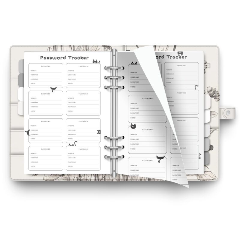 Password Organizer PDF - Compact & Easy to Use