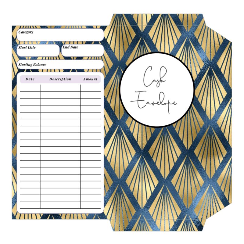 Printable cash envelope system to track spending