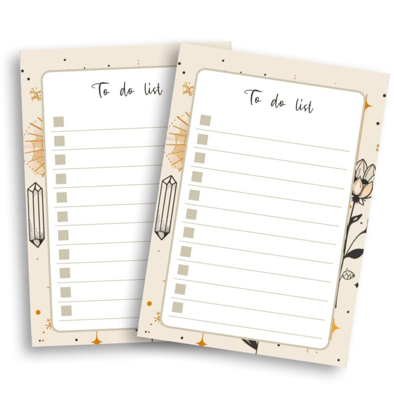 Pocket-Sized Boho Planner Insert for Productivity