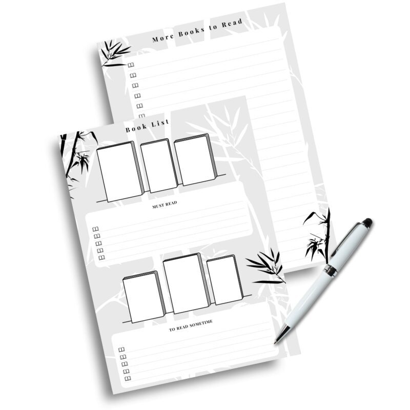 A5 book planner printable instant download preview