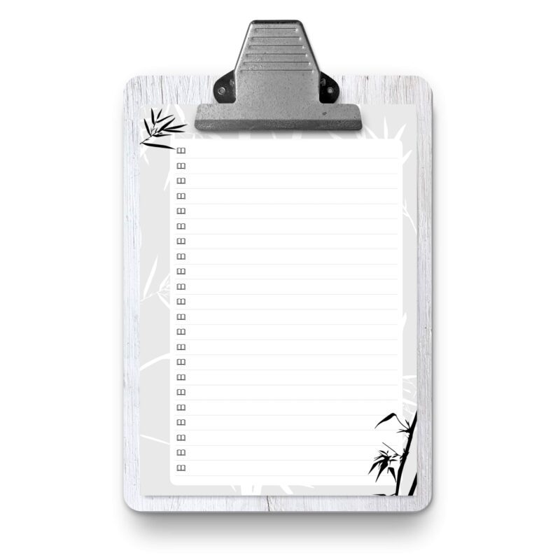 Printable book planner silhouette style template