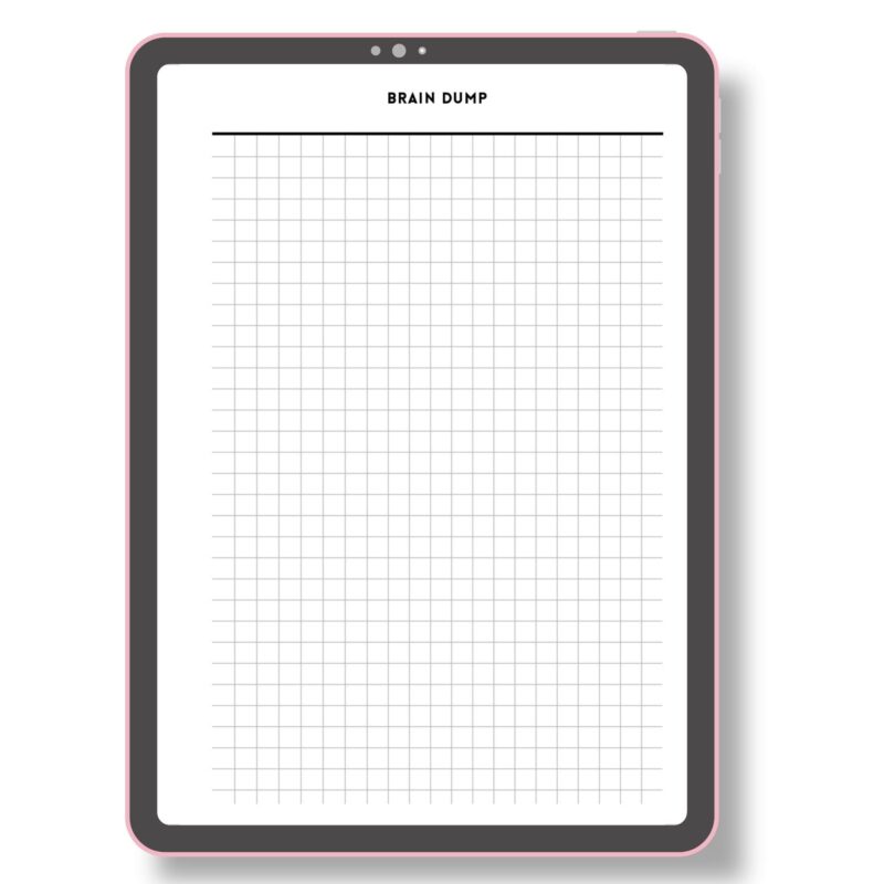 Instant download notes planner A5 size template