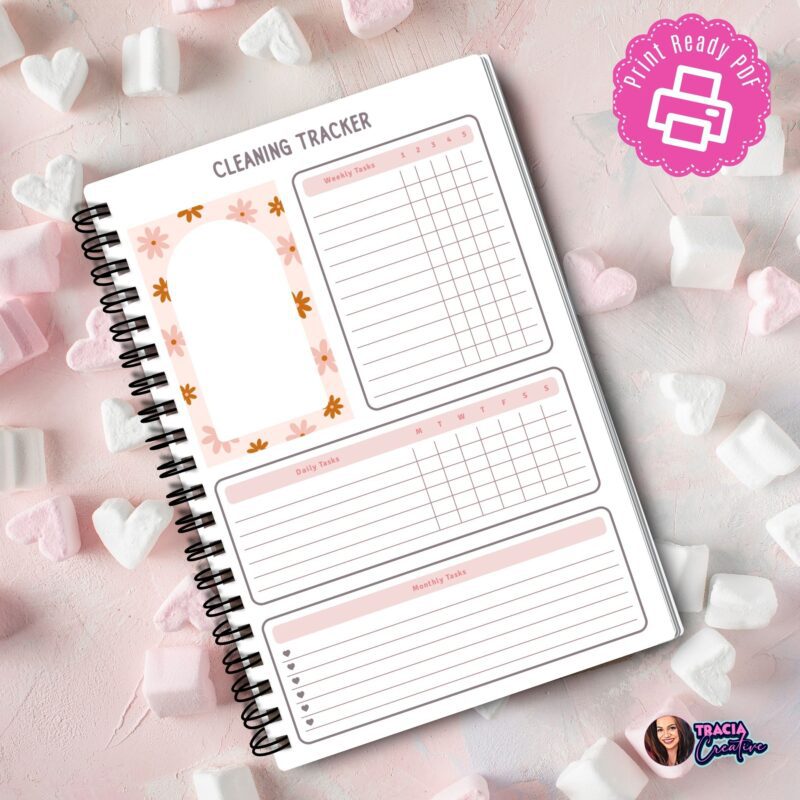 Cleaning Tracker showing daily and weekly sections.