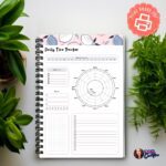 A5 daily planner insert with time tracker