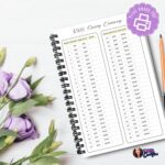 Minimalist $5000 savings challenge tracker printable
