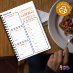 A6 Meal Planner Insert printable PDF with breakfast lunch dinner trackers