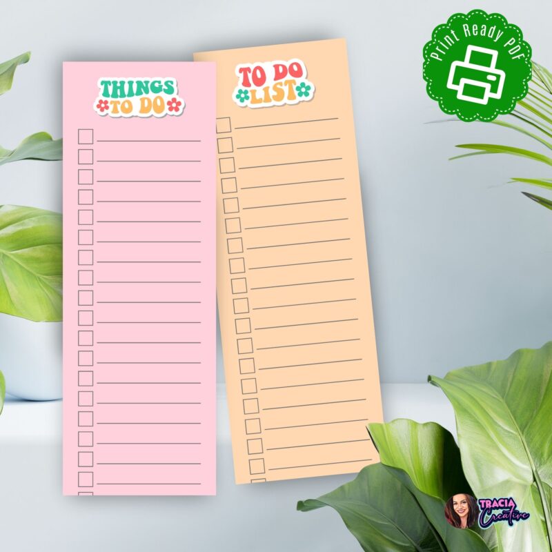 Bookmark to do lists organized by color in planner system
