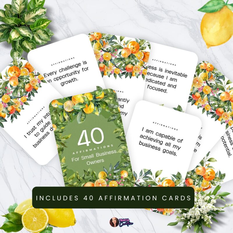 5x7 printable affirmations for small business and entrepreneurs