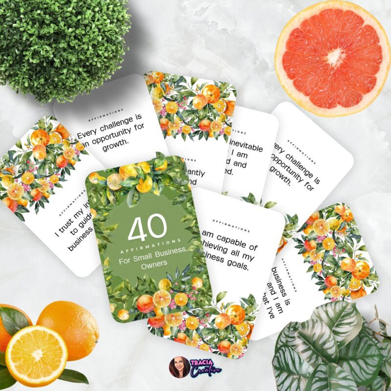 5x7 printable affirmations for small business and entrepreneurs
