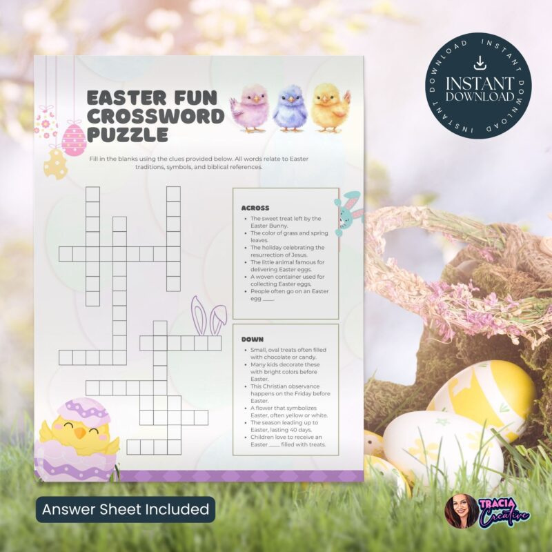 Printable Easter Crossword – Fun Family Activity