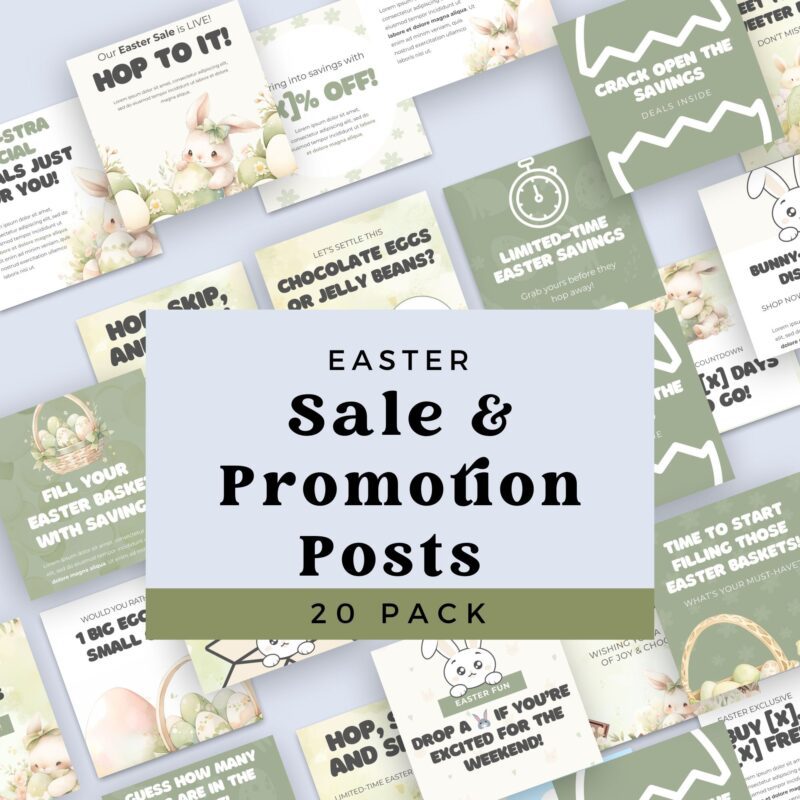 Easter Instagram templates for promotions