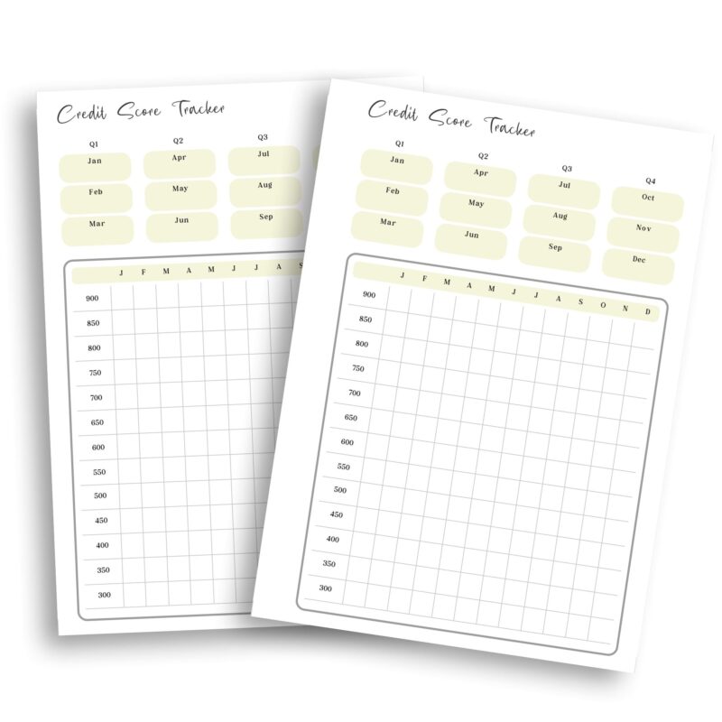 Close-up of Credit Score Tracker showing score progress