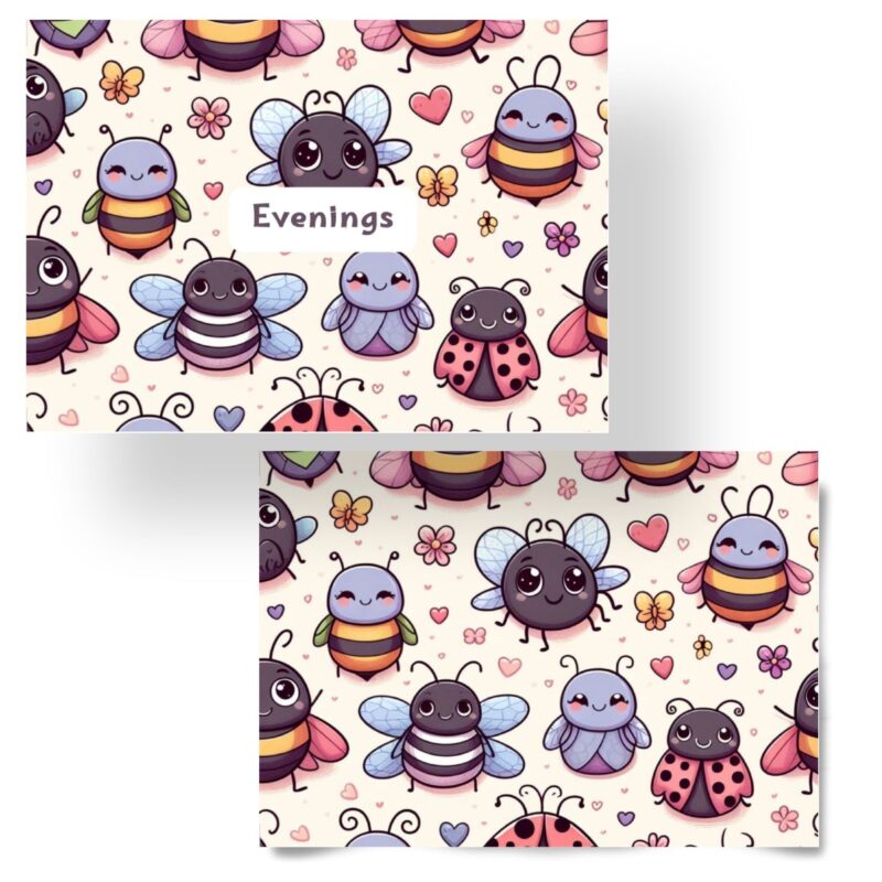 Cute Bugs Morning & Evening Journal for goal setting