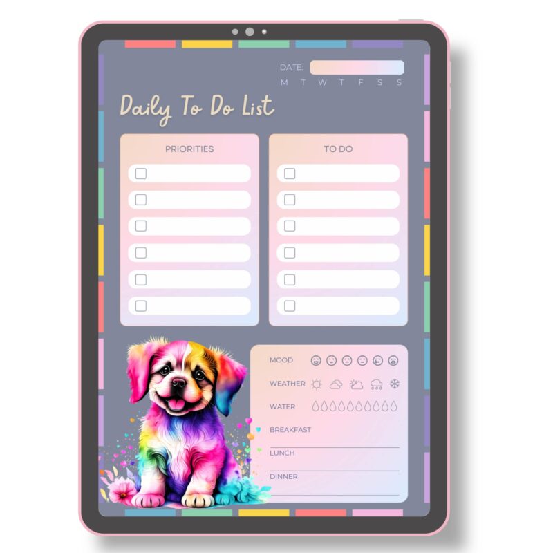 Printable To Do List for Dog Lovers