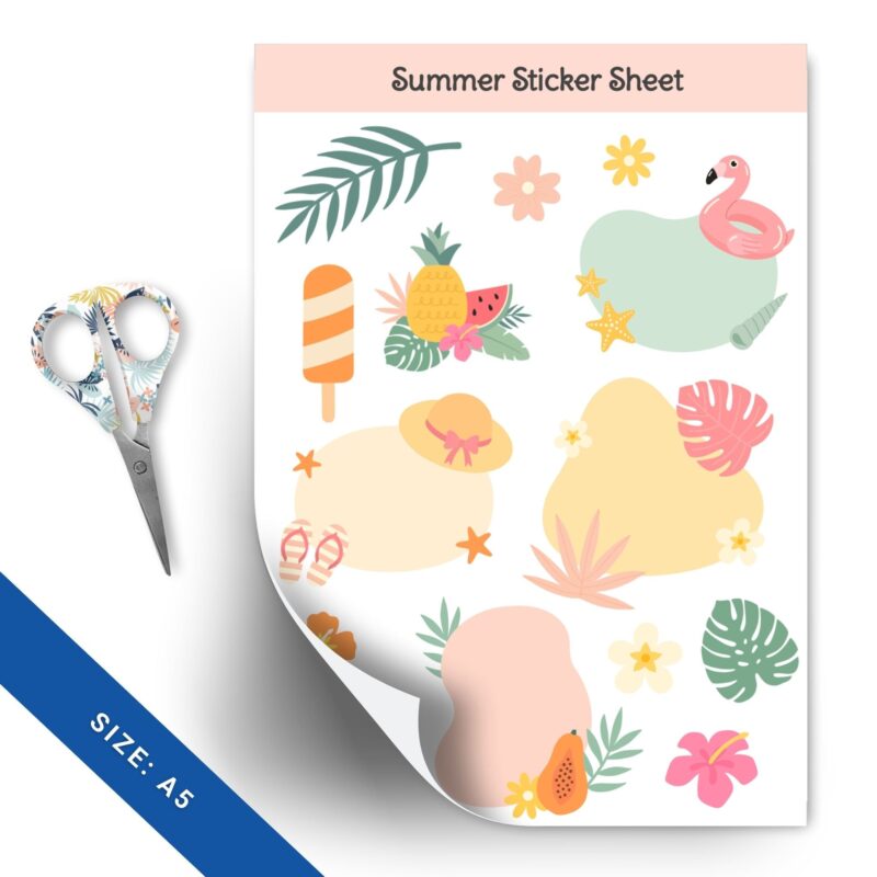 Fun Summer Planner Stickers Collection
