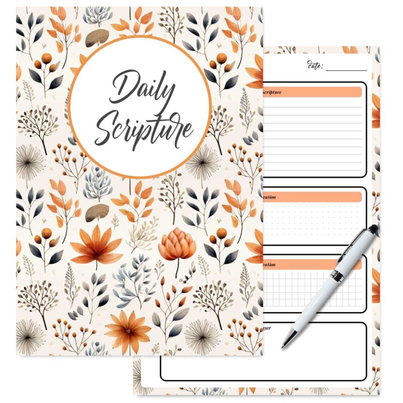 Daily Bible Scripture Notes A5 Printable