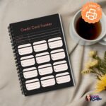 Credit Card Payment Tracker in A4 light mode