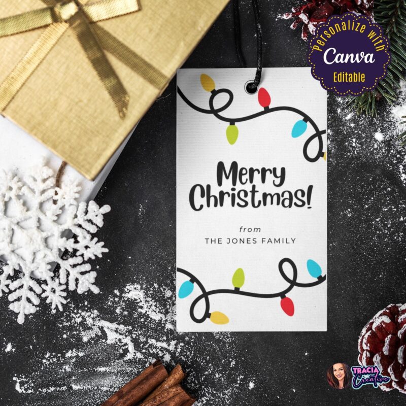 Instant Download Merry Christmas Gift Tags – quick and easy holiday gifting