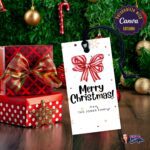 Bow Merry Christmas Gift Tags – classic festive bow design