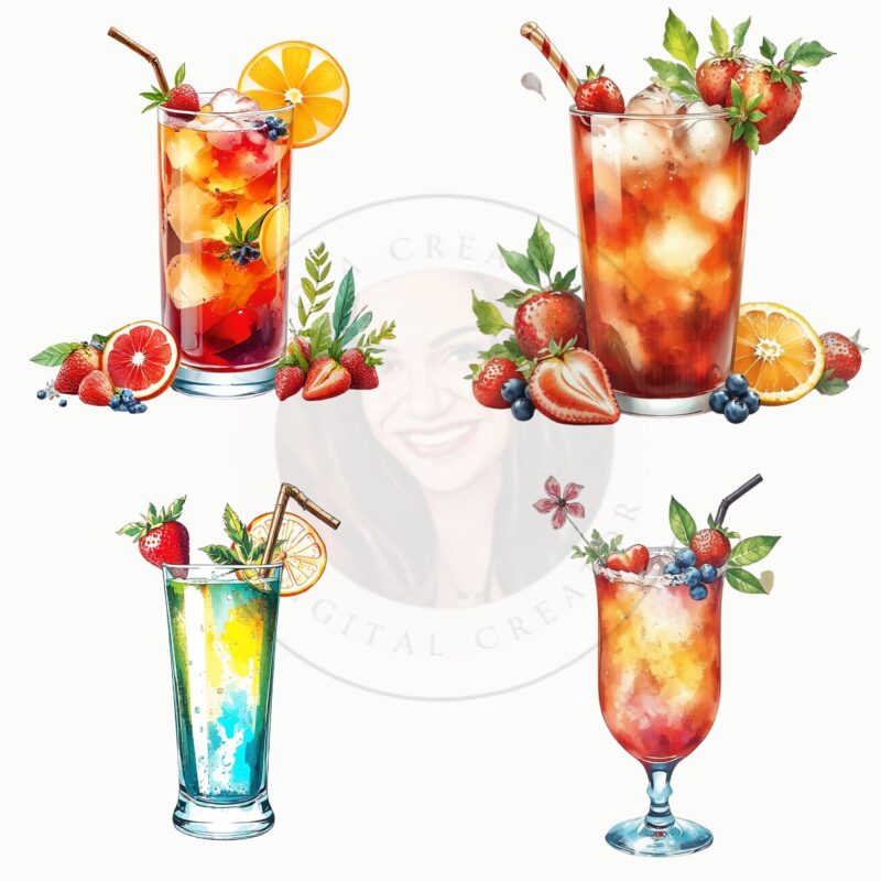 High-res PNG summer drink images for businesses