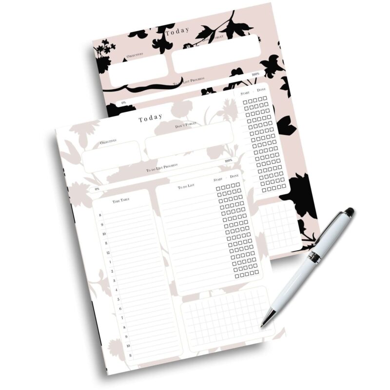 Close-up of the notes section within the Silhouette design Daily Project Planner.