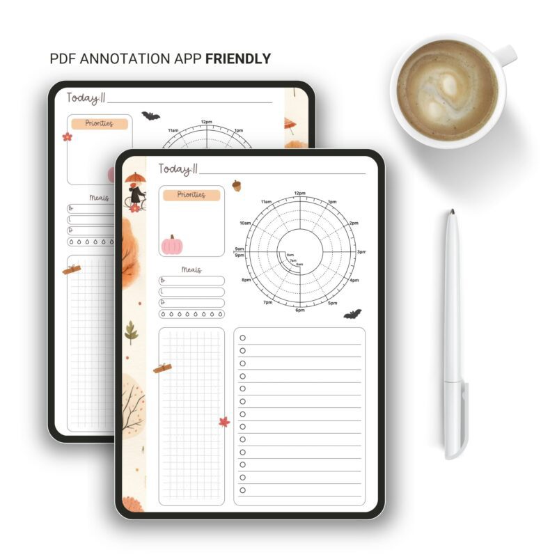 Cozy Fall Daily Planner - A5 Printable Insert - Image 6