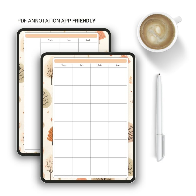 Instant Download Fall Planner Insert