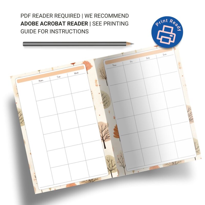 Seasonal Planner for Productive Months