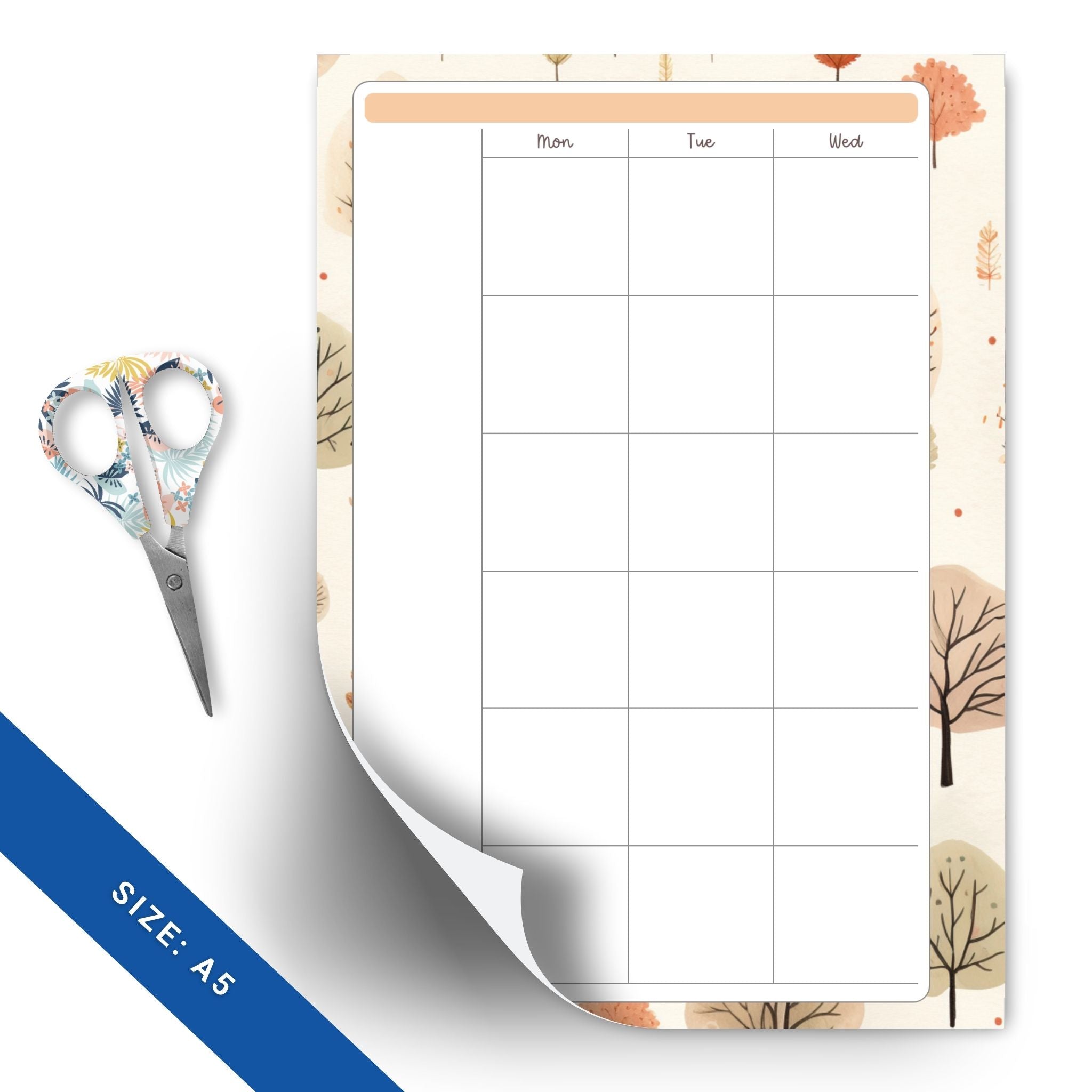 Cozy Autumn Planner Layout Digital Download