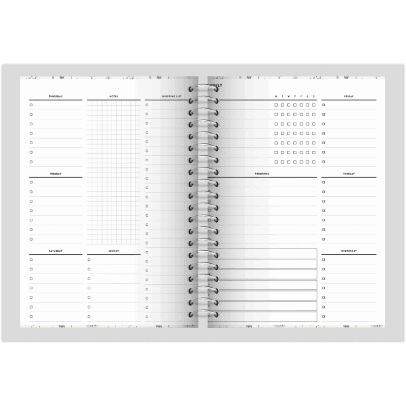 Autumn Weekly Planner Page - Printable A5 & Letter Size for Enhanced Productivity - Image 3