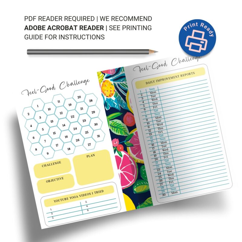 Yoga Video Tracker Planner Printable