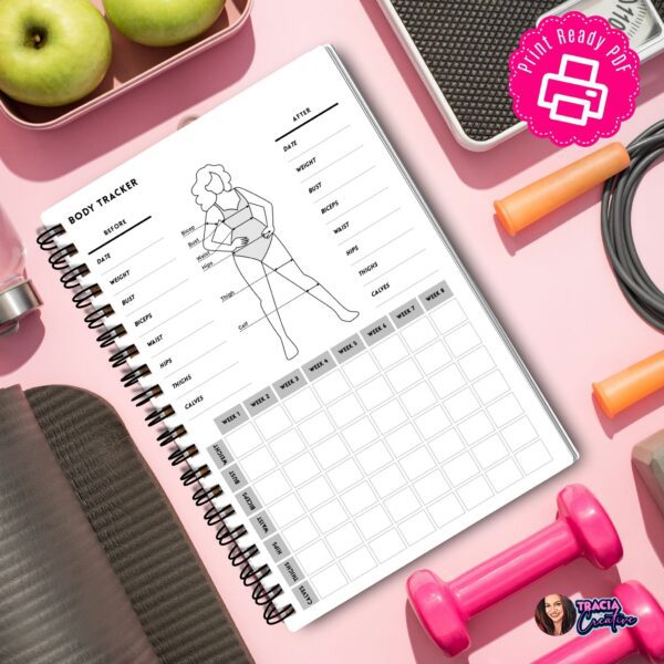Minimalist Fitness Body Tracker Printable