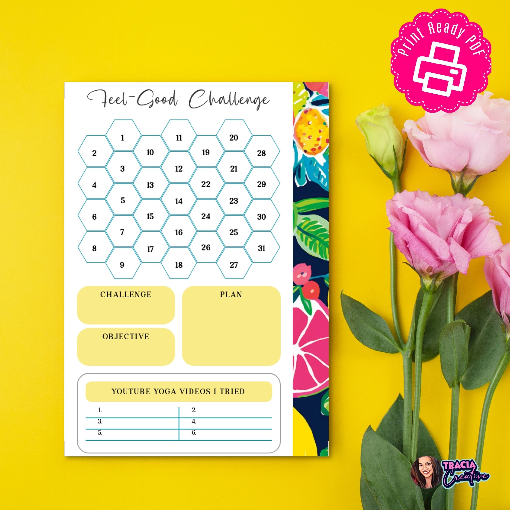 Feel Good Challenge Planner Insert Pocket Size