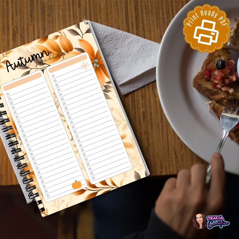 Fall Printable To Do List A5 layout